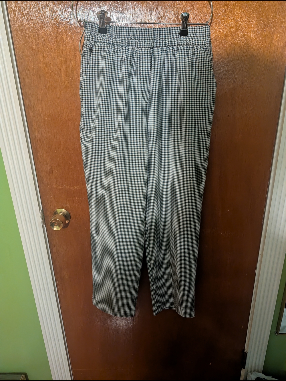 Primark Black and White Gingham Elastic-Waist Men’s Pants